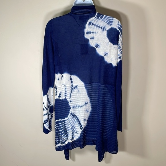 NWT. Belldini Medium Beaded Tie Dye Open Front Cardigan. - Picture 8 of 10